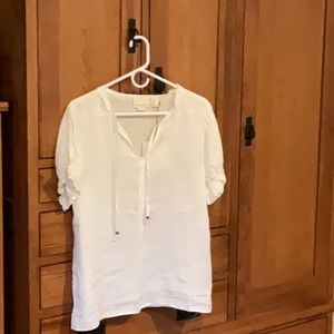 White Linen Summer Top